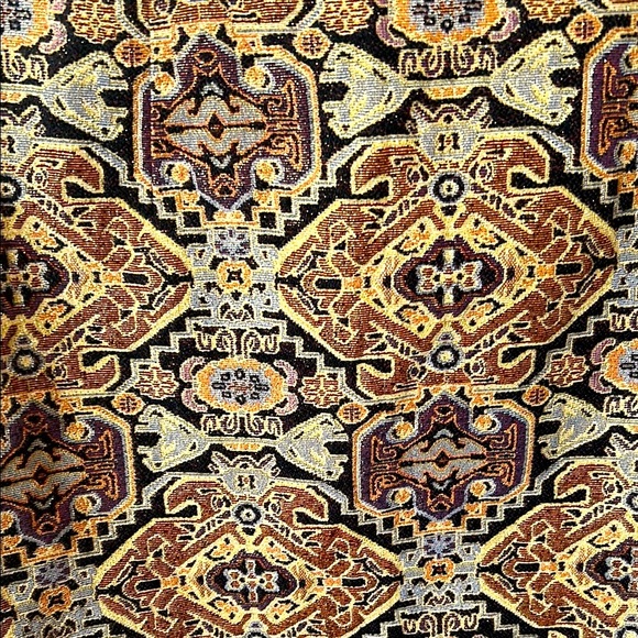 Shelli Segal Embroidered Mini Skirt Black and Gold Sz 8 - Picture 2 of 6